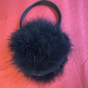 Elan Fuzzy Black Mini Bag